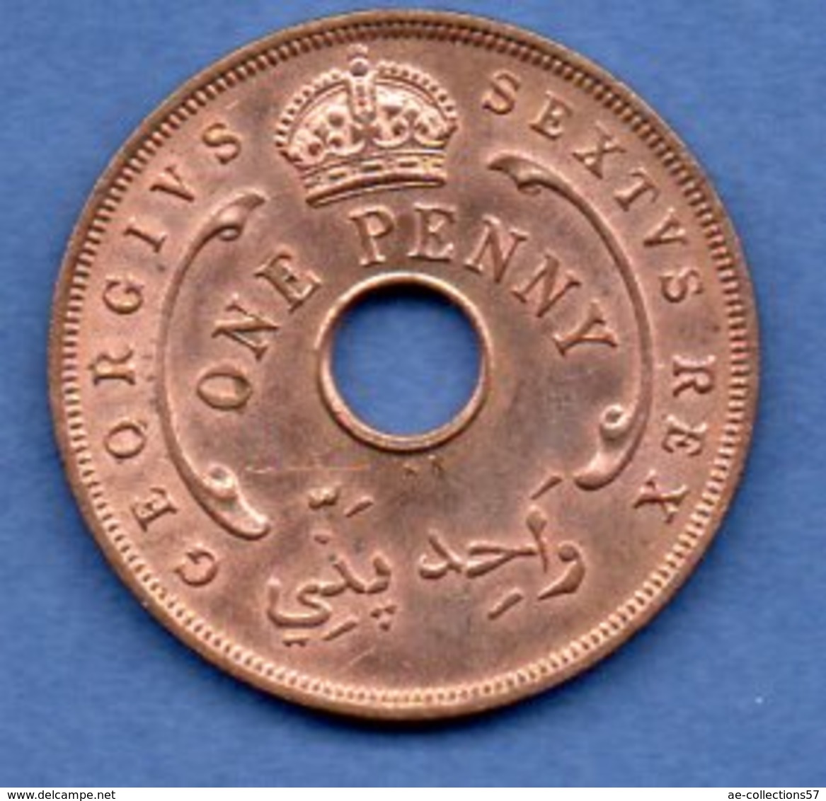 British West Africa   - 1 Penny  1952   -  Km # 30a   -état  SPL - Colonies