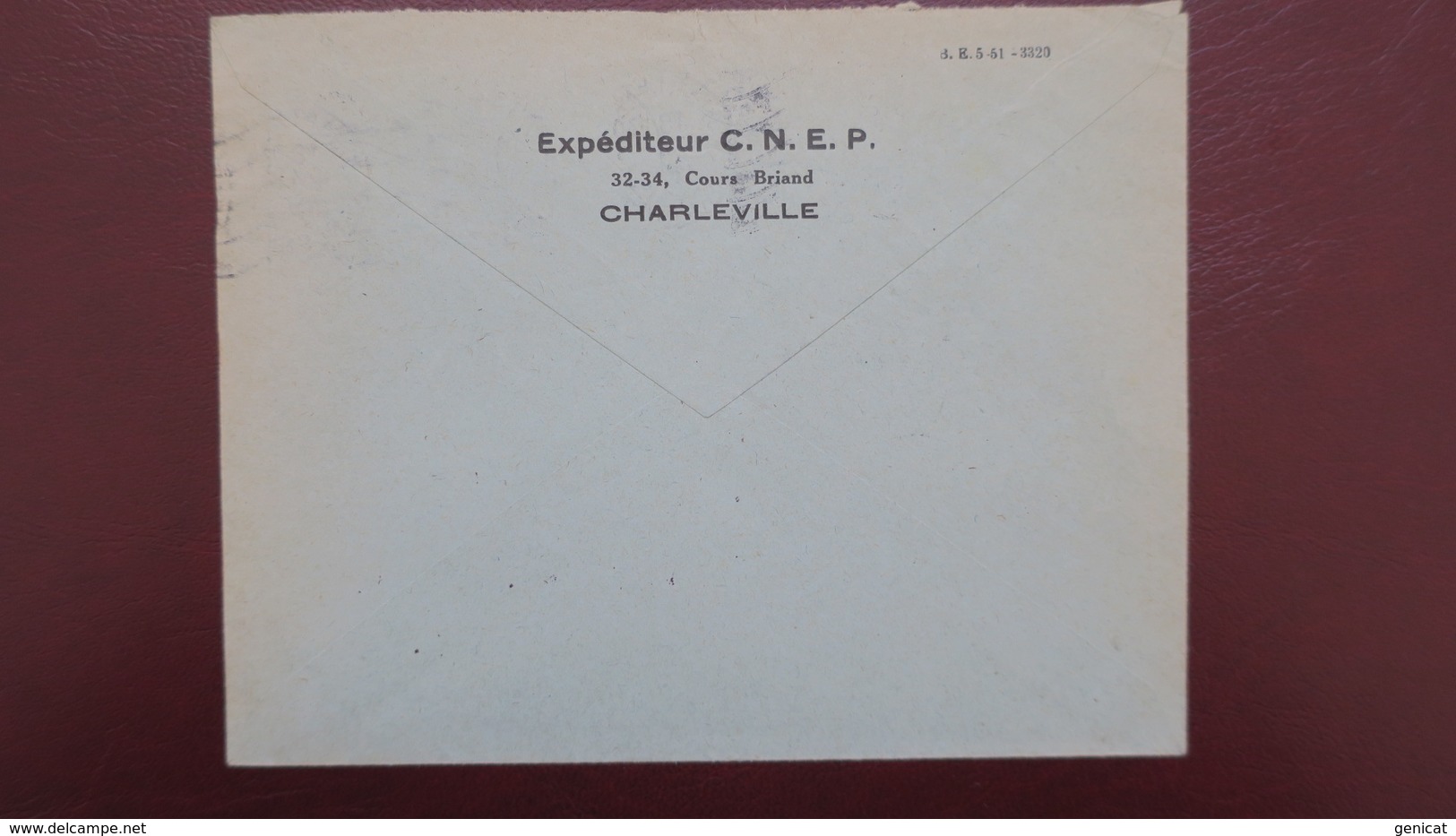 Lettre Perfore CN 304 Agence De Charleville Ardennes Comptoir National D'Escompte Type Gandon 1951 - Autres & Non Classés