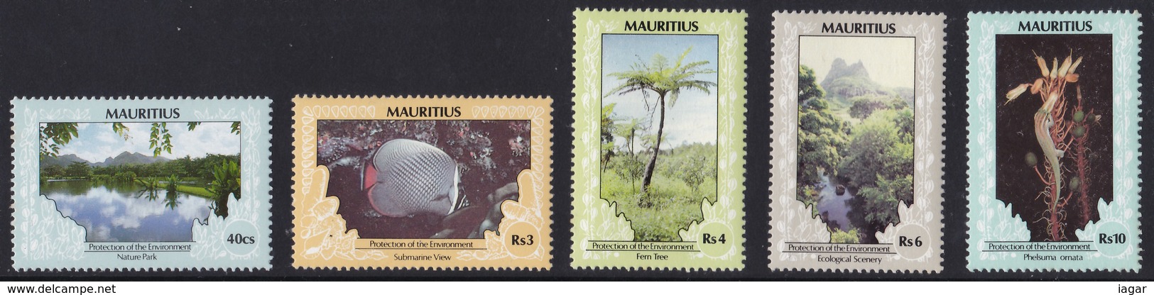 MAURITIUS 1989 PROTEZIONE AMBIENTE - Mauritius (1968-...)