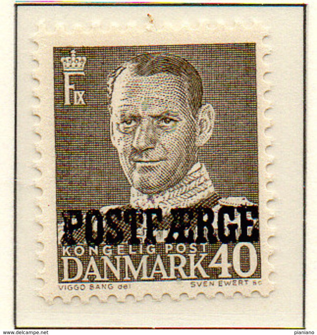 PIA - DANIMARCA -1955 : Francobolli Precedenti Sovrastampati POSTFAERGE  - (Un 35-38) - Colis Postaux