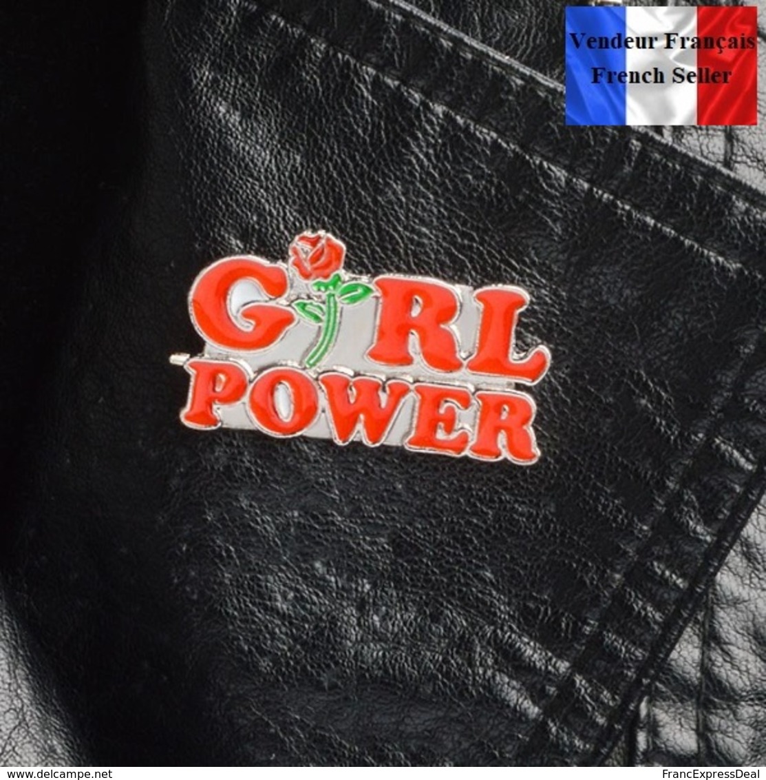 Pins Pin's Badge NEUF En Métal ( Brooch ) - Girl Power - Autres & Non Classés