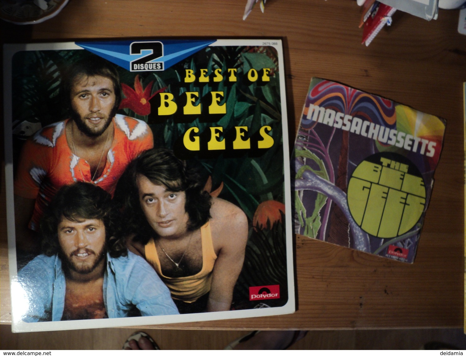 THE BEE GEES. LOT D UN DOUBLE 33 TOURS ET D UN 45 TOURS. 1967 / 1974 MASSACHUSSETS / BARKER OF THE UFO / HOLIDAY / I VE - Disco, Pop