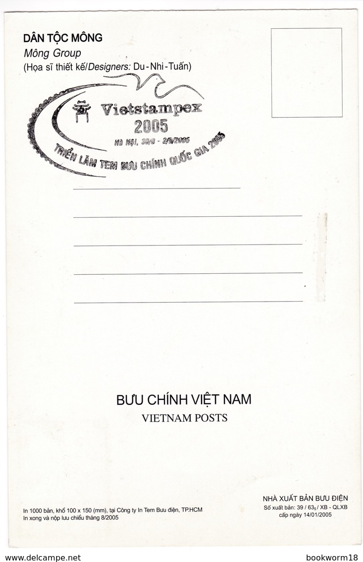 M404 Vietnam CM MC Carte Maximum Card 2005 Costume - Vietnam