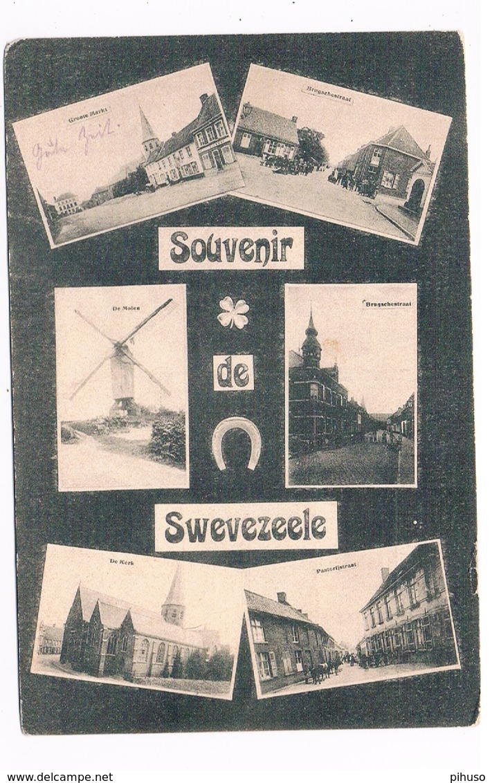 B-7008   SWEVEZEELE / ZWEVEZEELE : Souvenir De ( Moulin, Mill) - Wingene