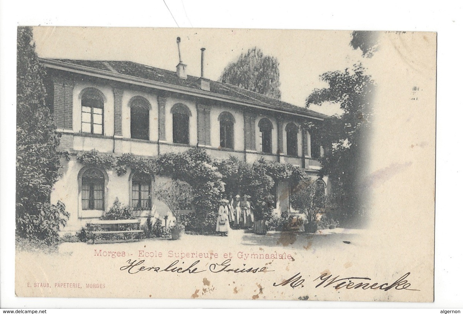 21386 - Morges Ecole Supérieure Et Gymnasiale En 1900 - Morges