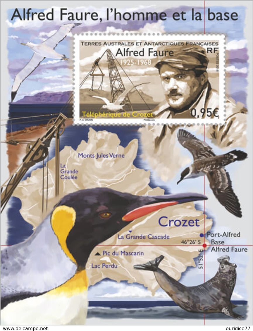 TAAF 2018 - Crozet Alfred Faure Souvenir Sheet Mnh - Nuevos