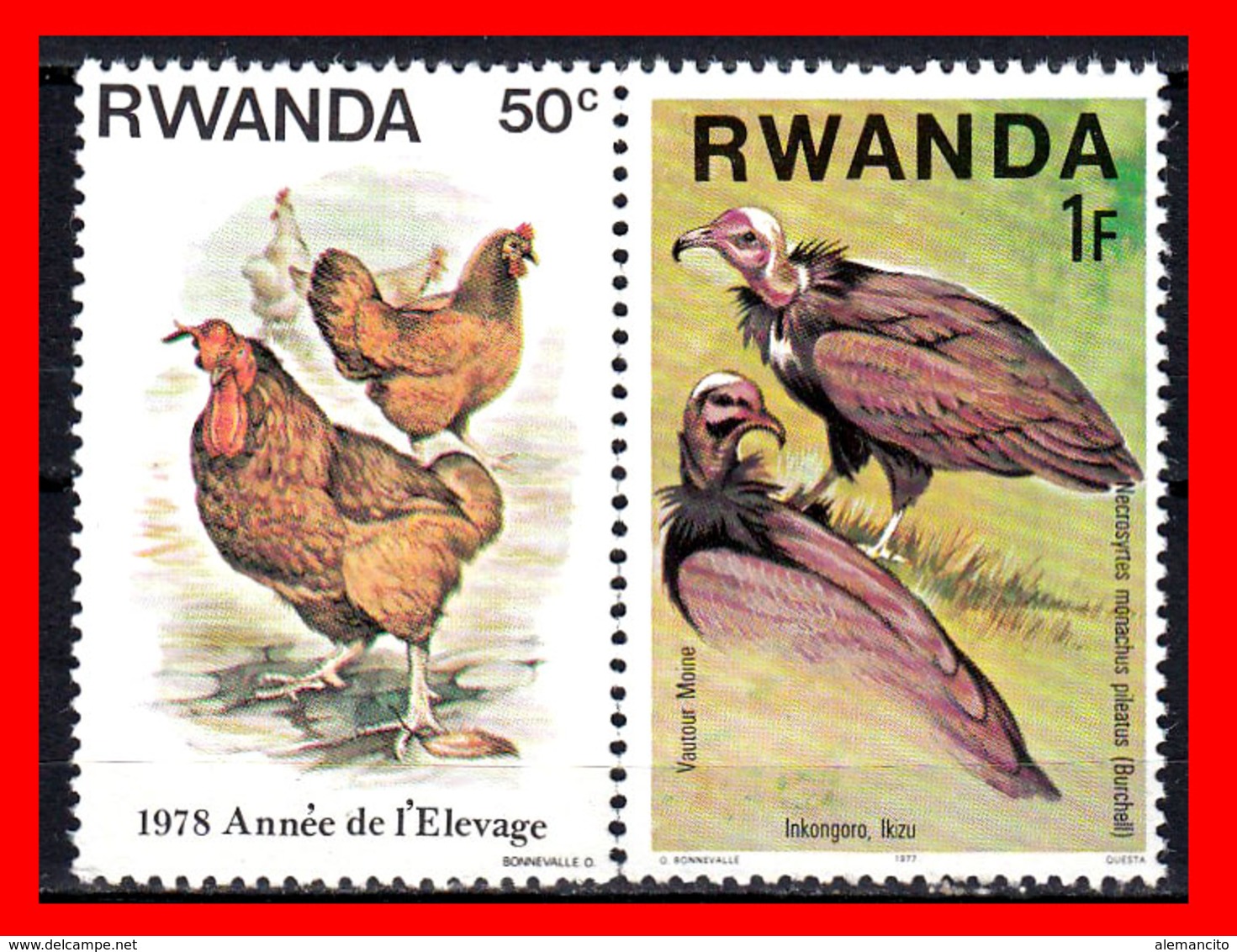 AFRICA../ RWANDA 2 STAMP AÑO 1978 - 1970-1979
