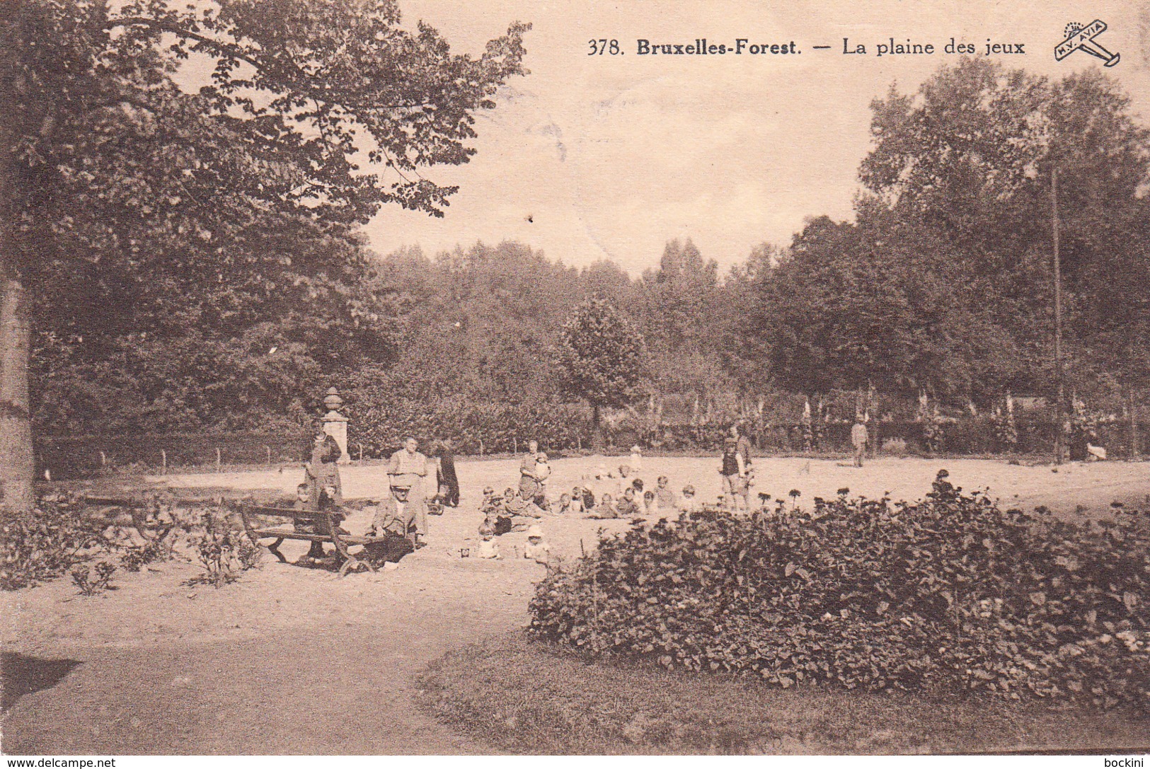 Bruxelles-Forest - La Plaine De Jeux - Carte Animée - Parks, Gärten