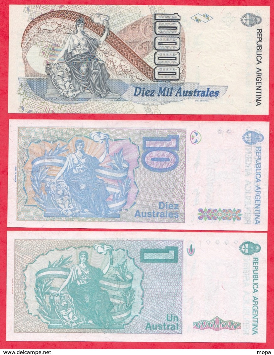 Argentine 3 Billets ---UNC/NEUF - Argentina