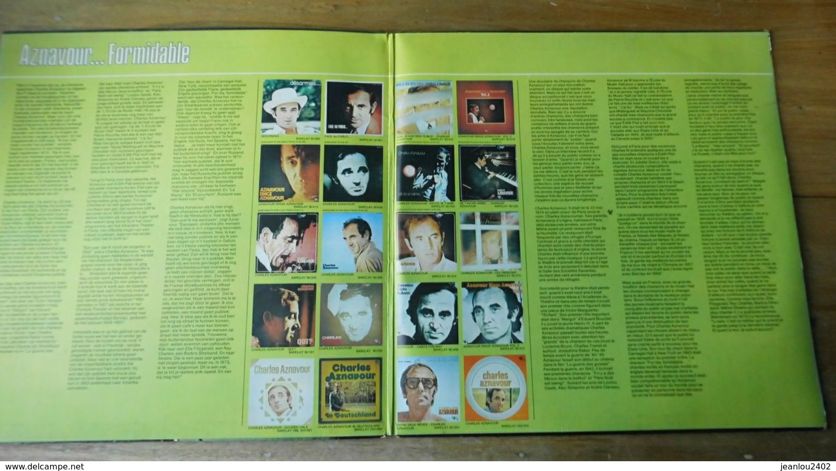 Vinyle "Aznavour" "Formidable" - Collector's Editions