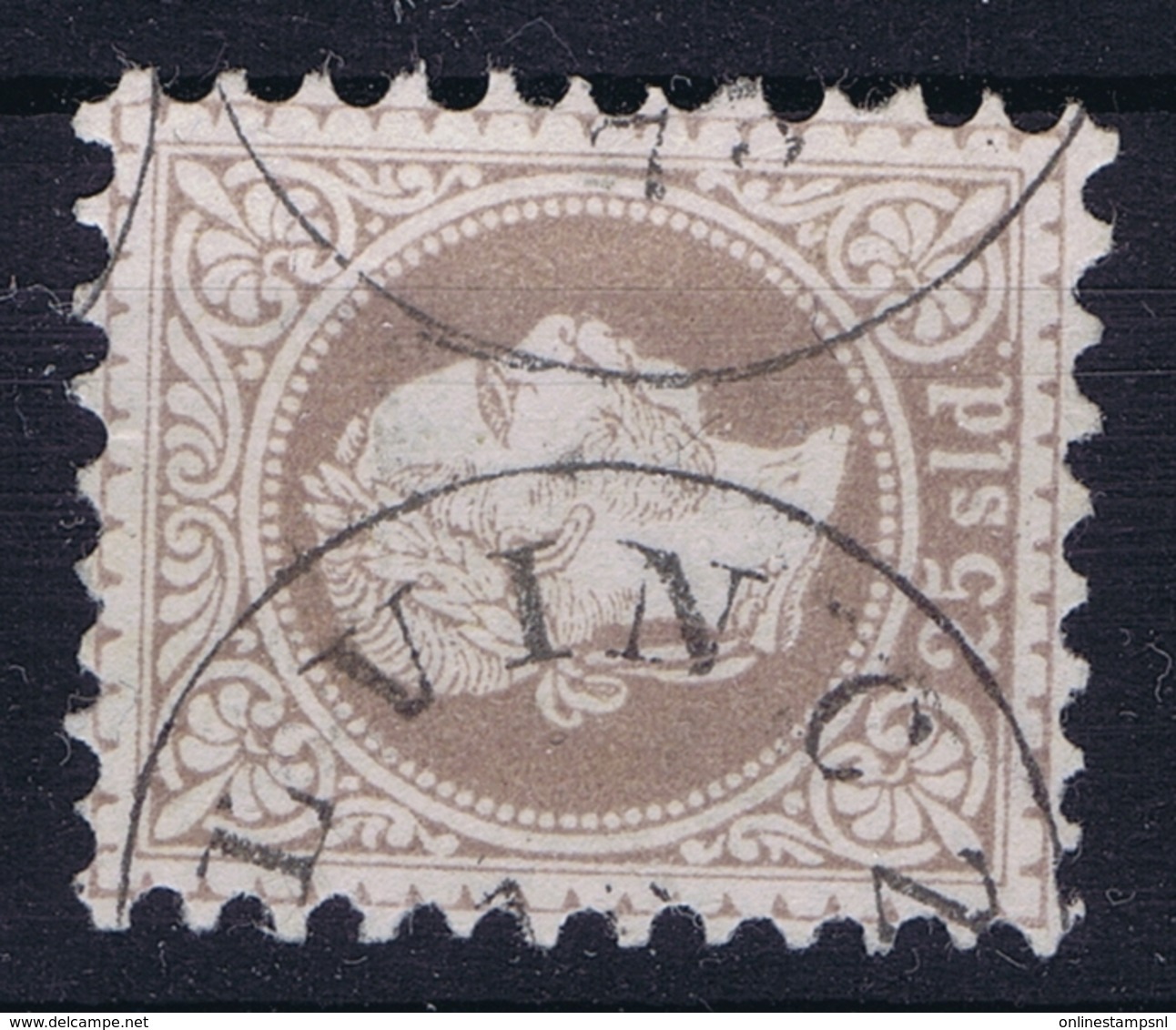 Austrian Post In Levant: Mi 6 II Feiner Druck Perfo K 9,5 Obl./Gestempelt/used - Levante-Marken