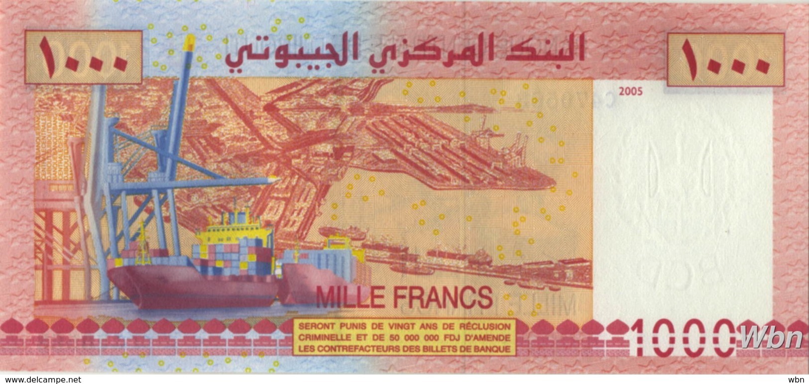 Djibouti 1000 Francs (P42) 2005 -UNC- - Dschibuti