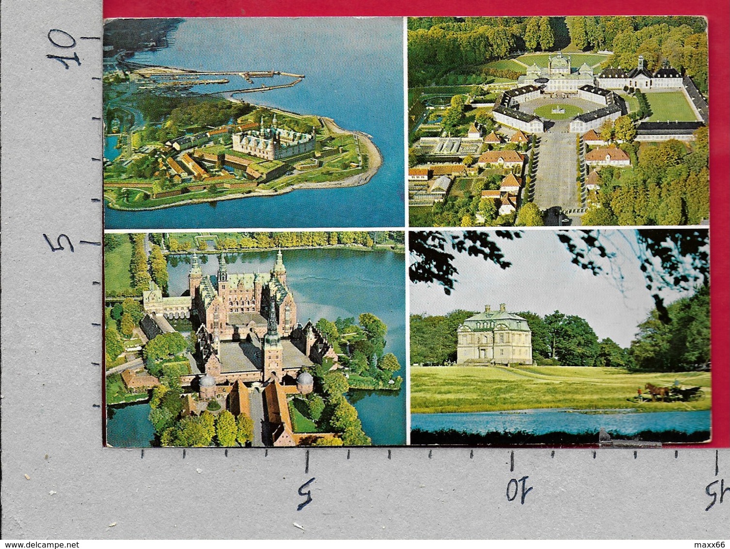 CARTOLINA VG DANIMARCA - KRONBORG Castle - Fredensborg Palace - Vedutine Multivue - 10 X 15 - ANN. 1971 - Danimarca