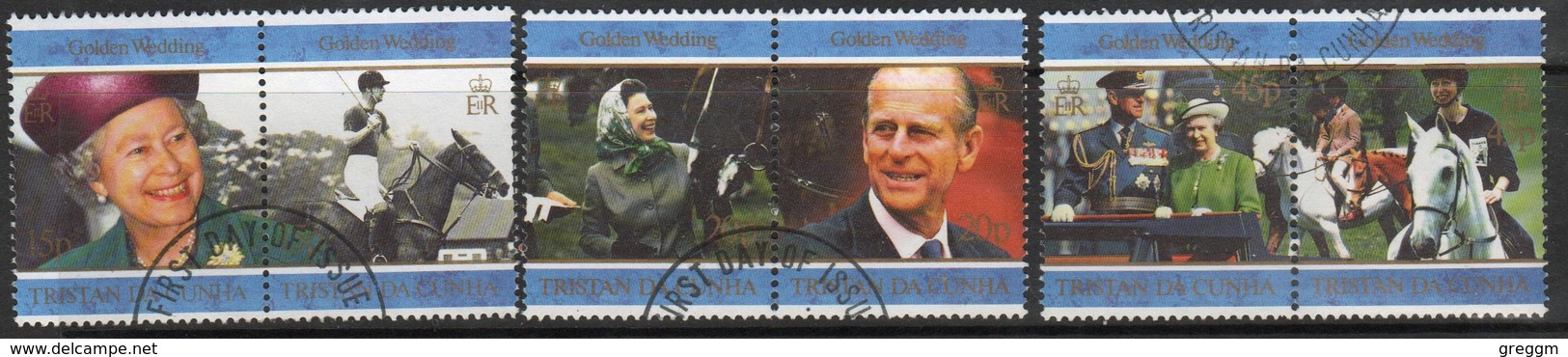 Tristan Da Cunha 1997 Set Of Stamps Celebrating The Golden Wedding. - Tristan Da Cunha