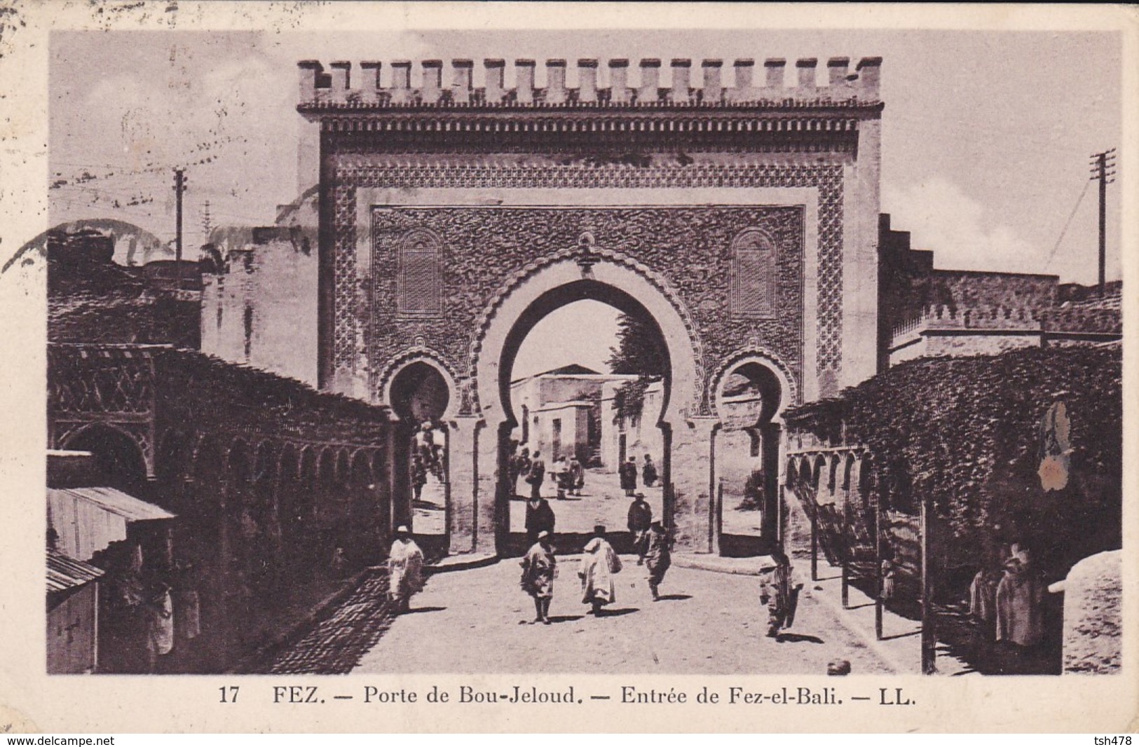 MAROC---FEZ---FES---Porte De Bou-Jeloud--entrée De Fez-el-Bali--voir 2 Scans - Fez (Fès)