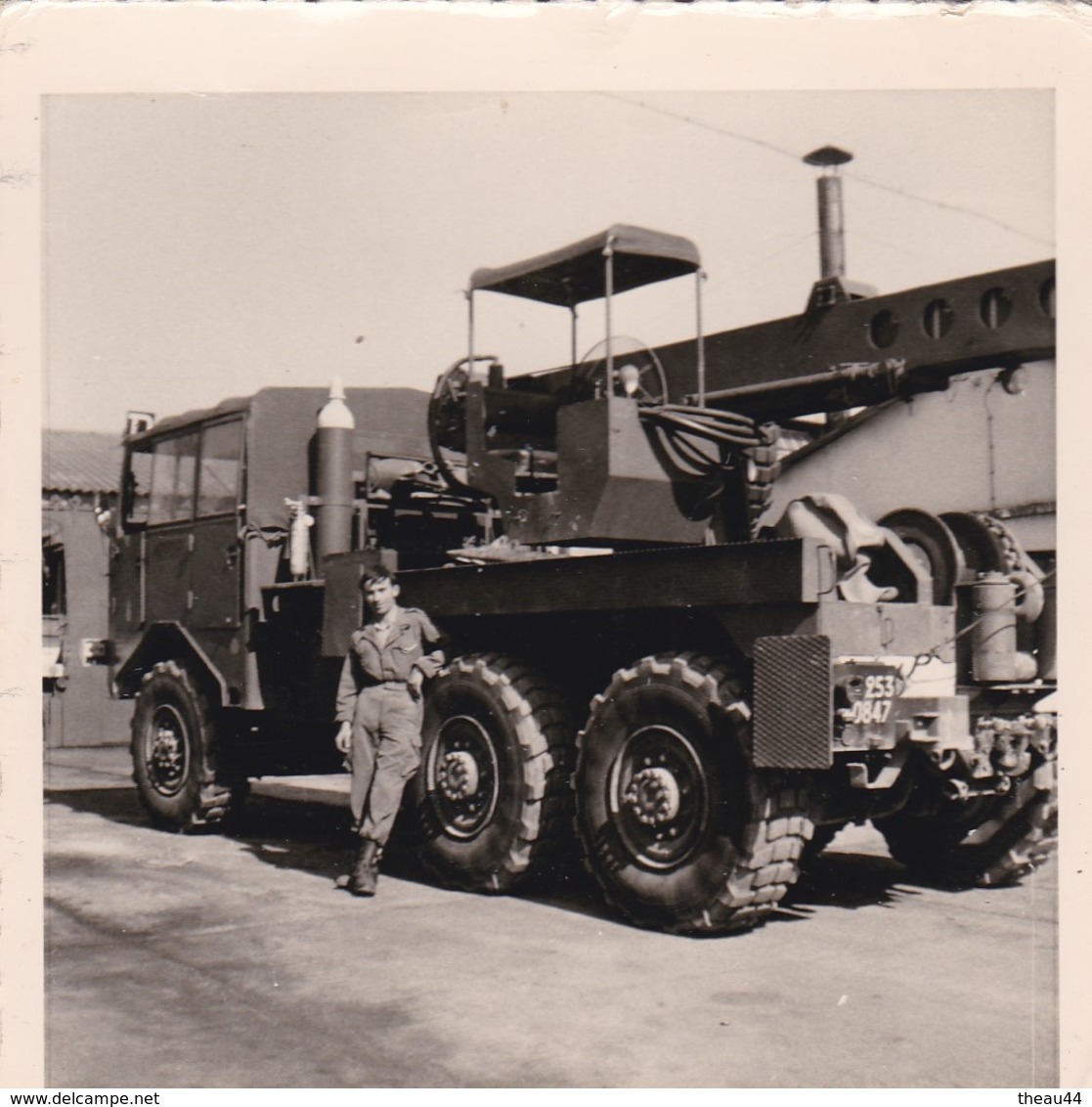 ¤¤  -  Lot De 3 Clichés De Militaires Devant Des Camions De L'Armée  -  Voir Description   -   ¤¤ - Matériel