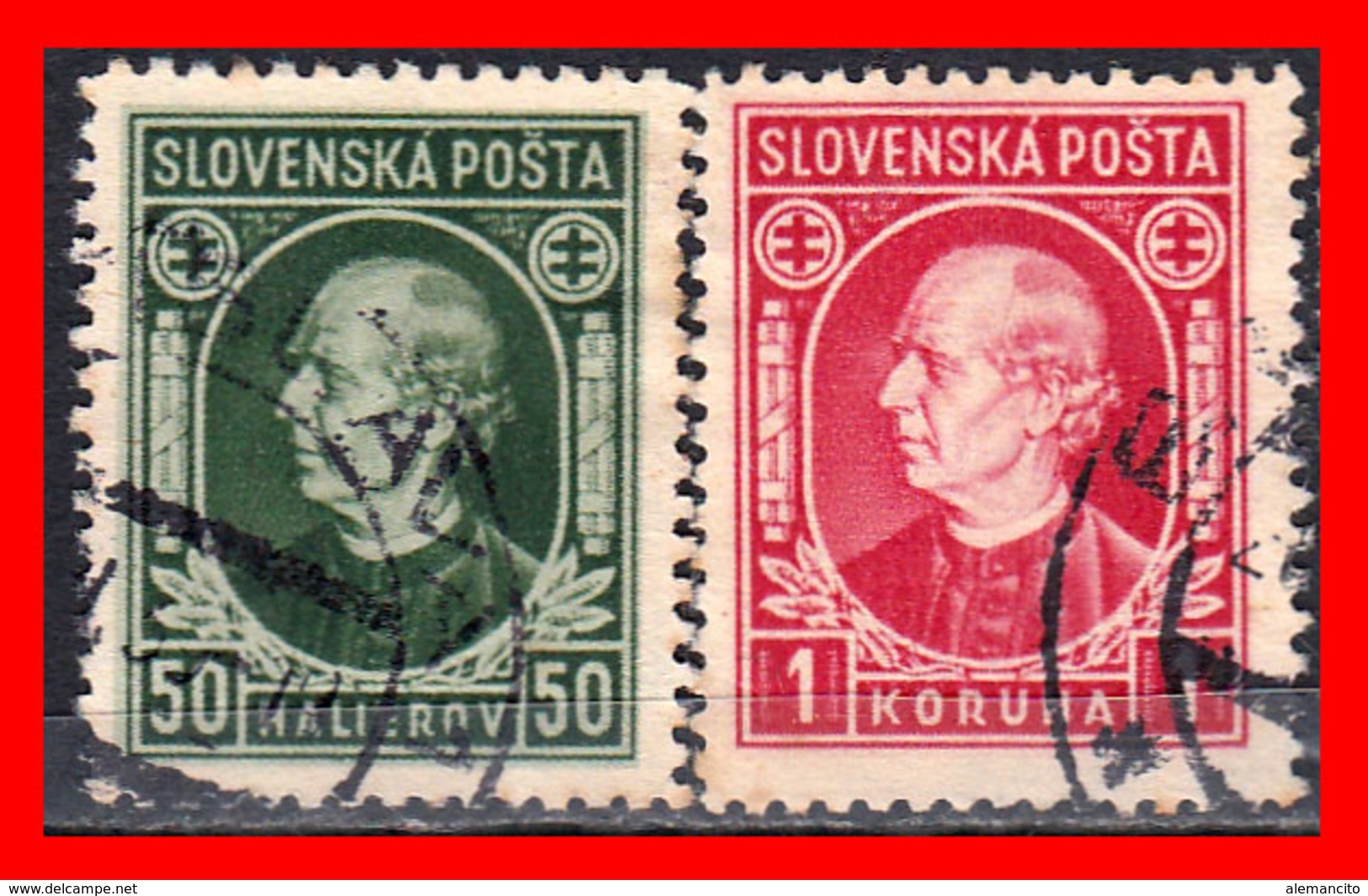 ESLOVAQUIA   SLOVENSKO  2 STAMP AÑO 1939 - Gebraucht