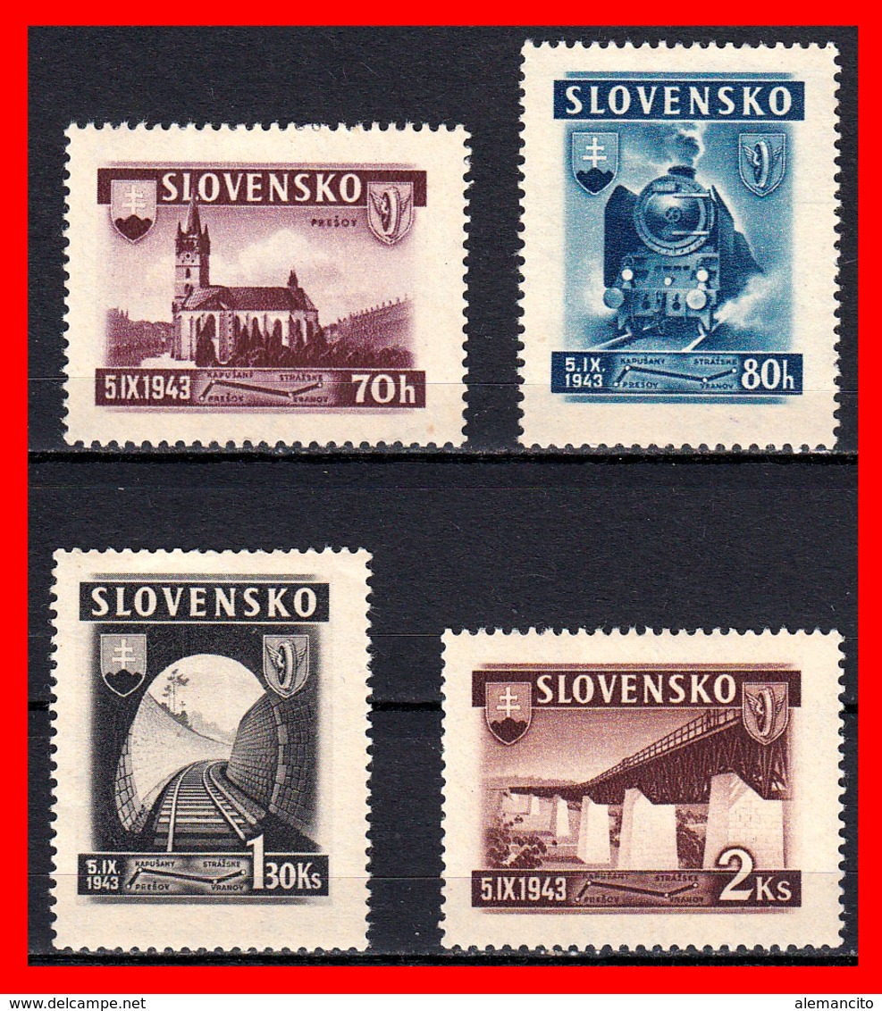 ESLOVAQUIA   SLOVENSKO   STAMP AÑO 1943 SERIE - Usados