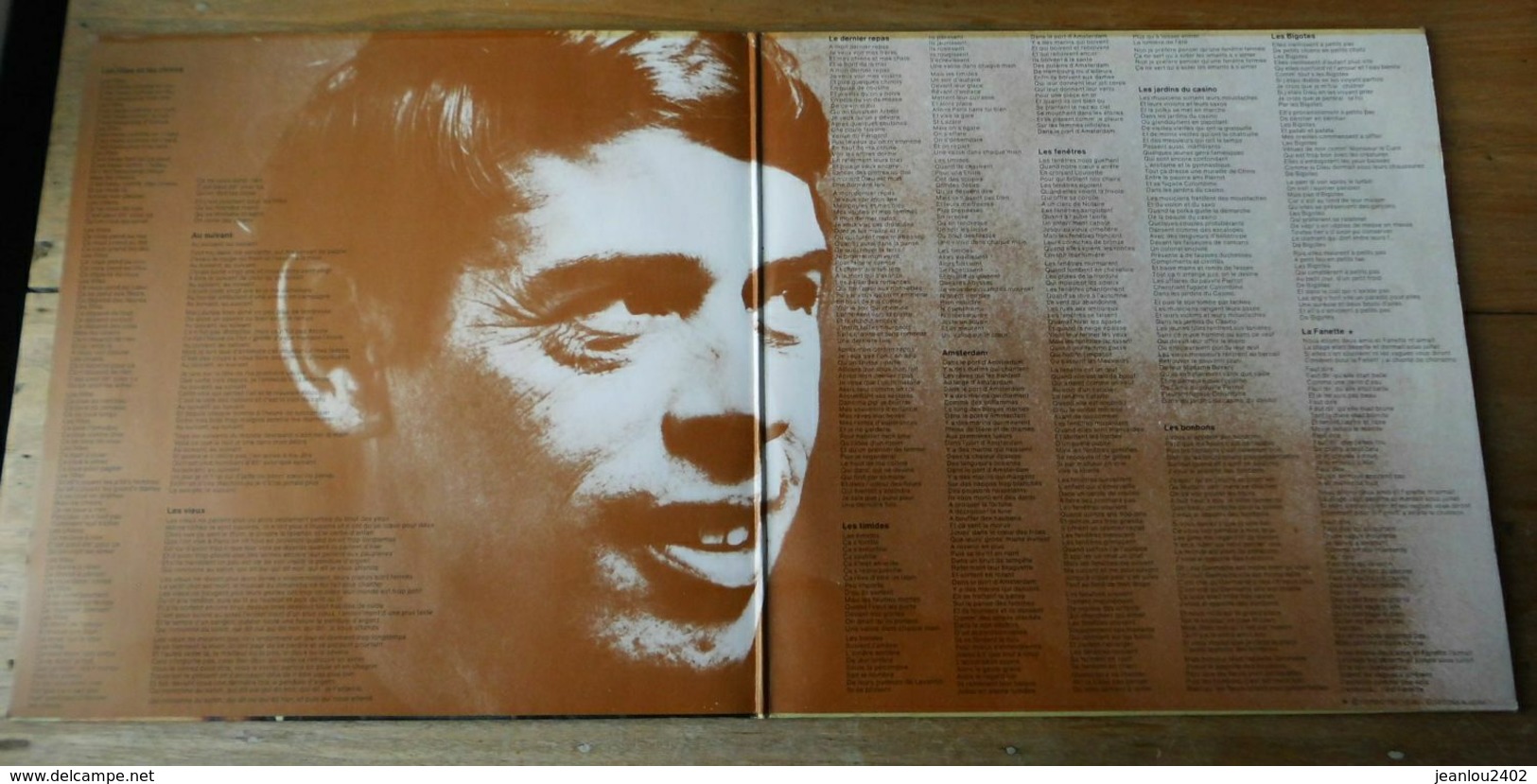 Vinyle "Jacques Brel"  Enregistrement En Public "Amsterdam" 3 - Ediciones De Colección