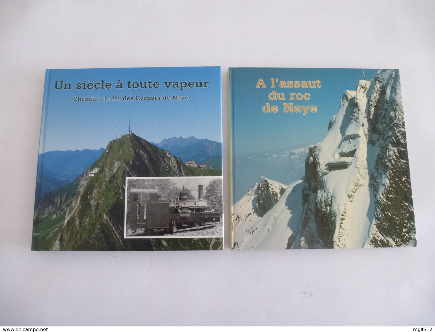 SUISSE (Canton De Vaud) : CHEMIN De FER à Crémaillère Des ROCHERS-de-NAYE - LOT De 2  Livres  édités En 1985 Et 1992 - Chemin De Fer & Tramway