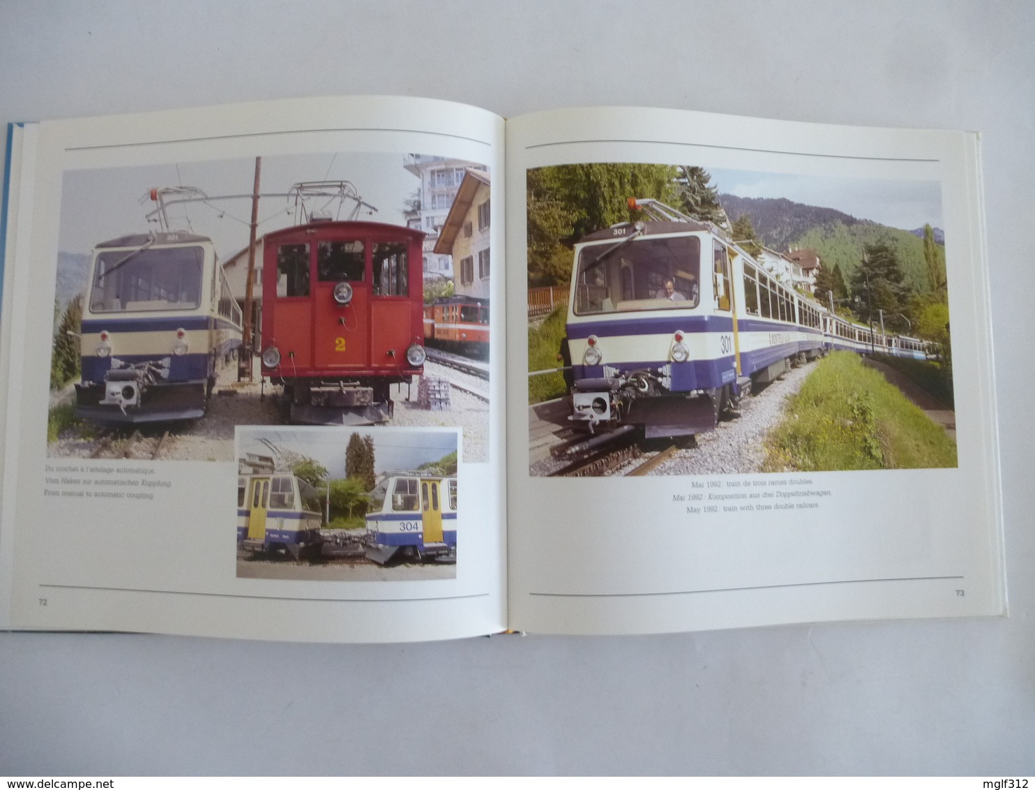 SUISSE (Canton de Vaud) : CHEMIN de FER à crémaillère des ROCHERS-de-NAYE - LOT de 2  Livres  édités en 1985 et 1992