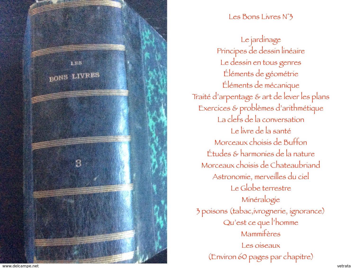 Les Bons Livres N°3 : Le Jardinage/Principes De Dessin Linéaire /Le Dessin En Tous Genres /Éléments De Géométrie /Élémen - Encyclopédies