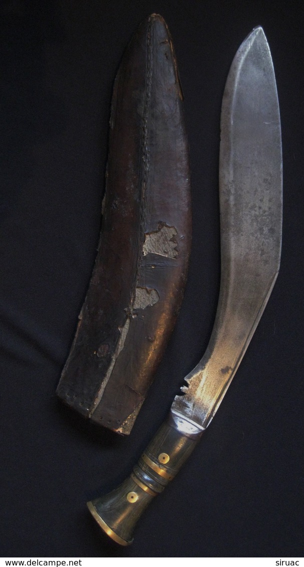 ANCIEN ET ORIGINAL KUKRI NEPAL - Armas Blancas