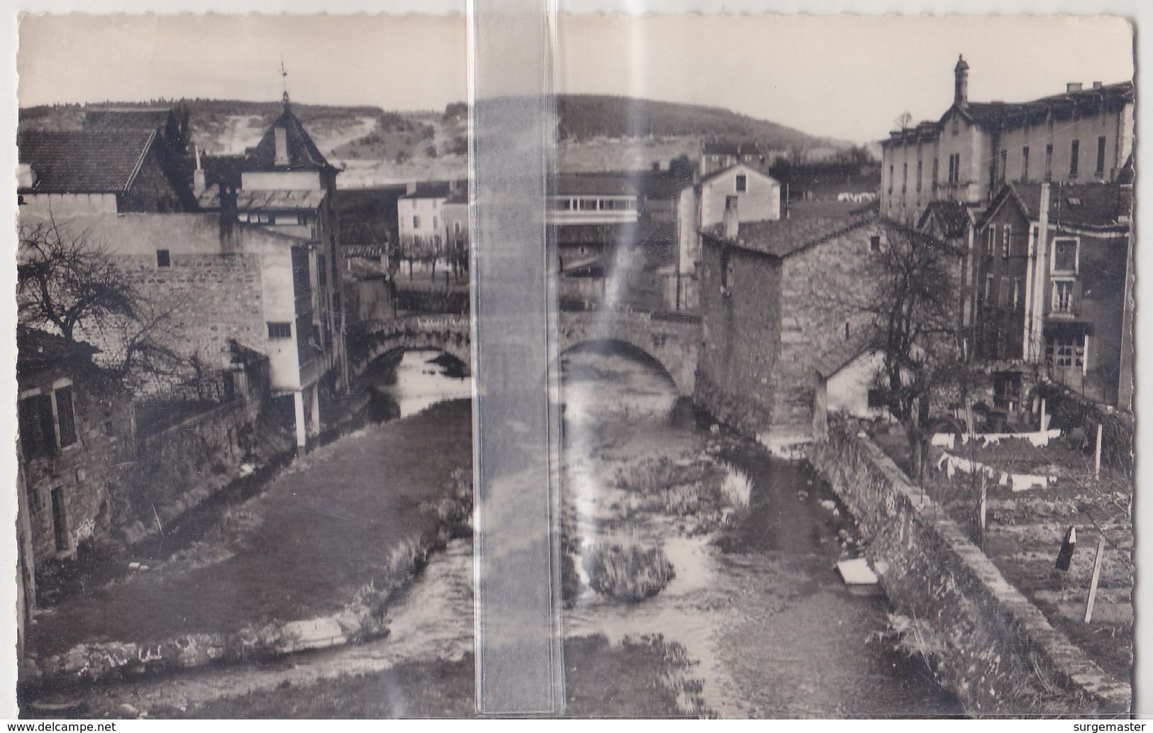 CPSM  LANGOGNE  LE PONT NEUF SUR LE LANGOUYROU - Langogne