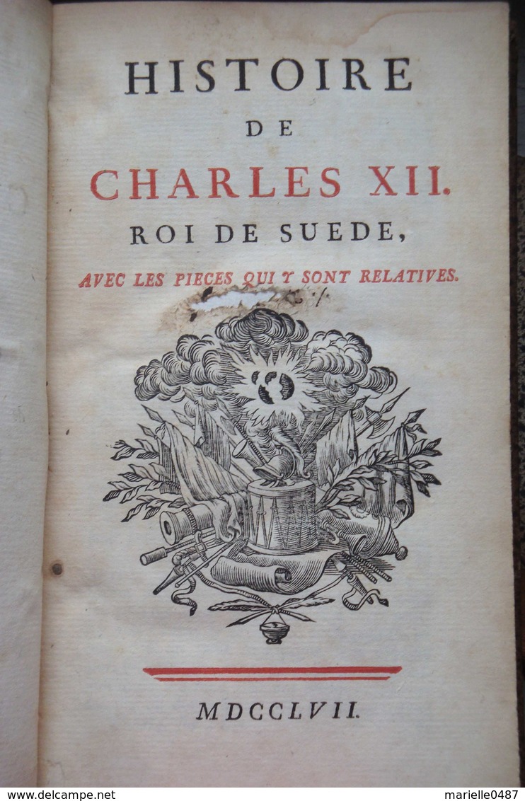 Voltaire –Histoire De Charles XII De Suède - 1701-1800