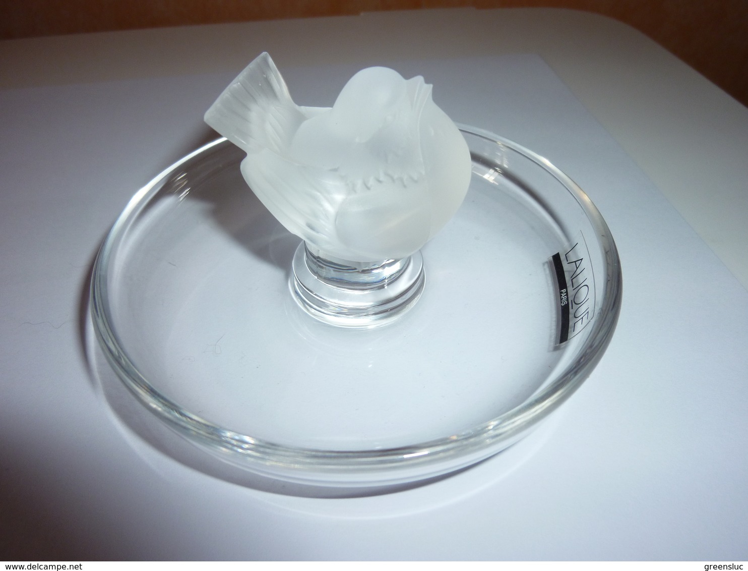 BAGUIER-VIDE-POCHE-RENE-LALIQUE-COUPELLE-OISEAU-CRISTAL - Verre & Cristal