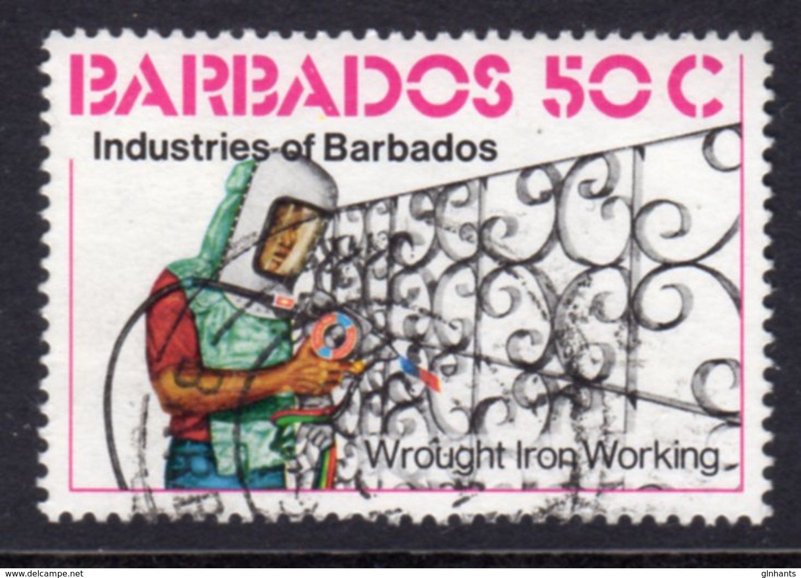 BARBADOS - 1978 50c INDUSTRIES STAMP FINE USED REF B SG 612 - Barbados (1966-...)