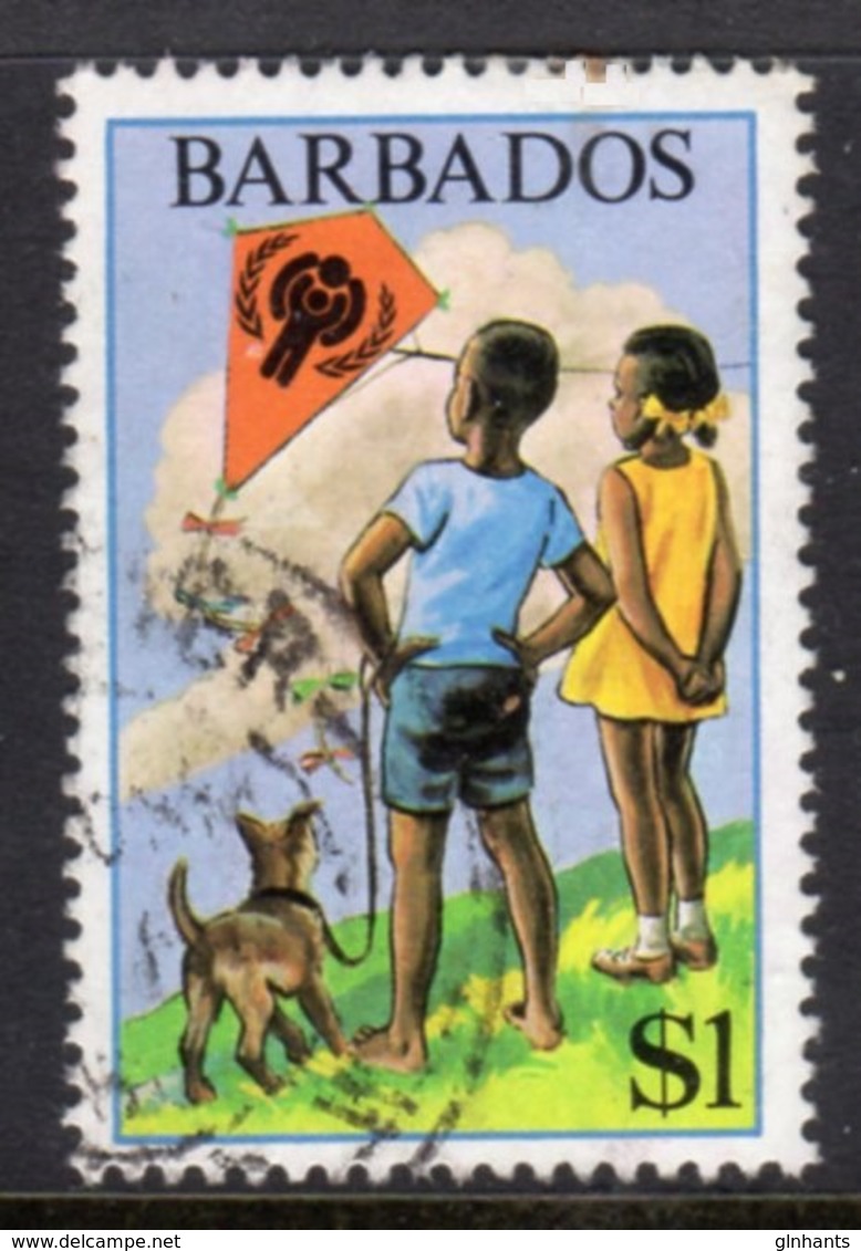 BARBADOS - 1979 $1 IYC INTERNATIONAL YEAR OF THE CHILD STAMP FINE USED REF A SG 650 - Barbados (1966-...)
