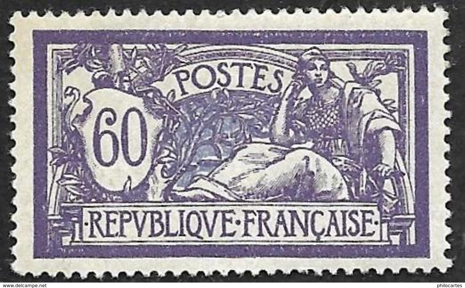 FRANCE  1900  -  Y&T  144 -  Merson  60c   -  NEUF* - Bien Centré - 1900-27 Merson