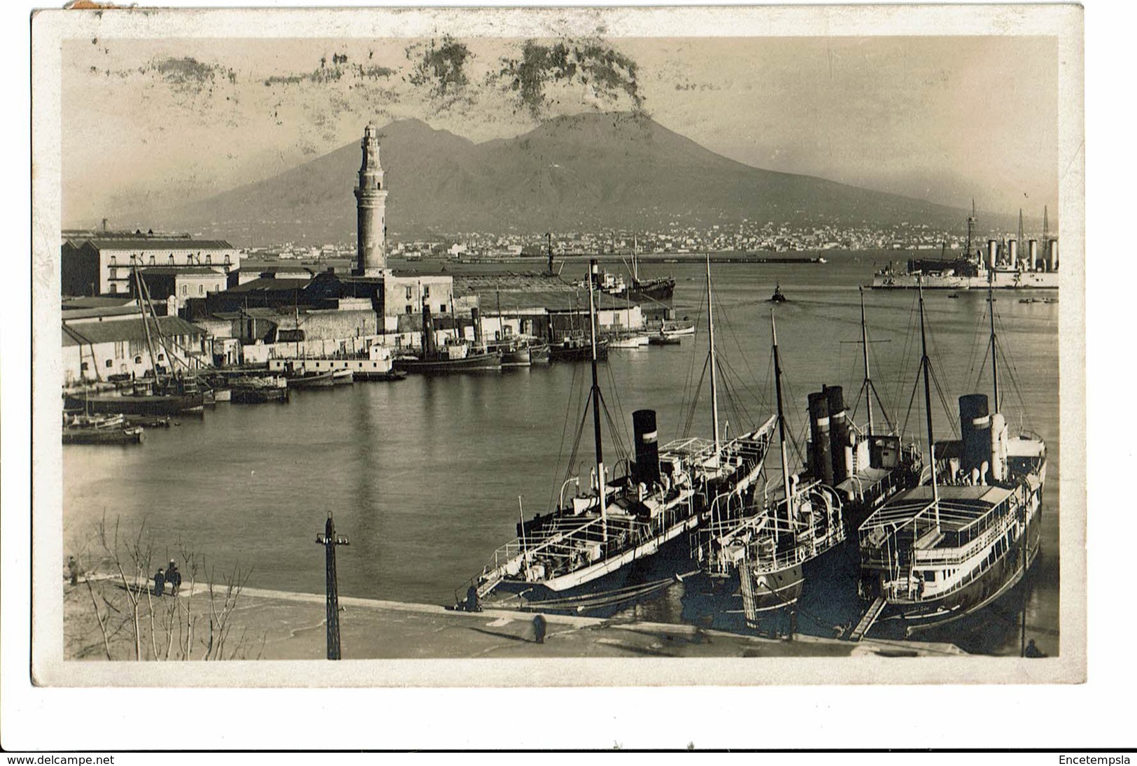 CPA - Carte Postale Italie - Napoli - Panorama Del Porto E Vesuvio S5159 - Napoli (Naples)