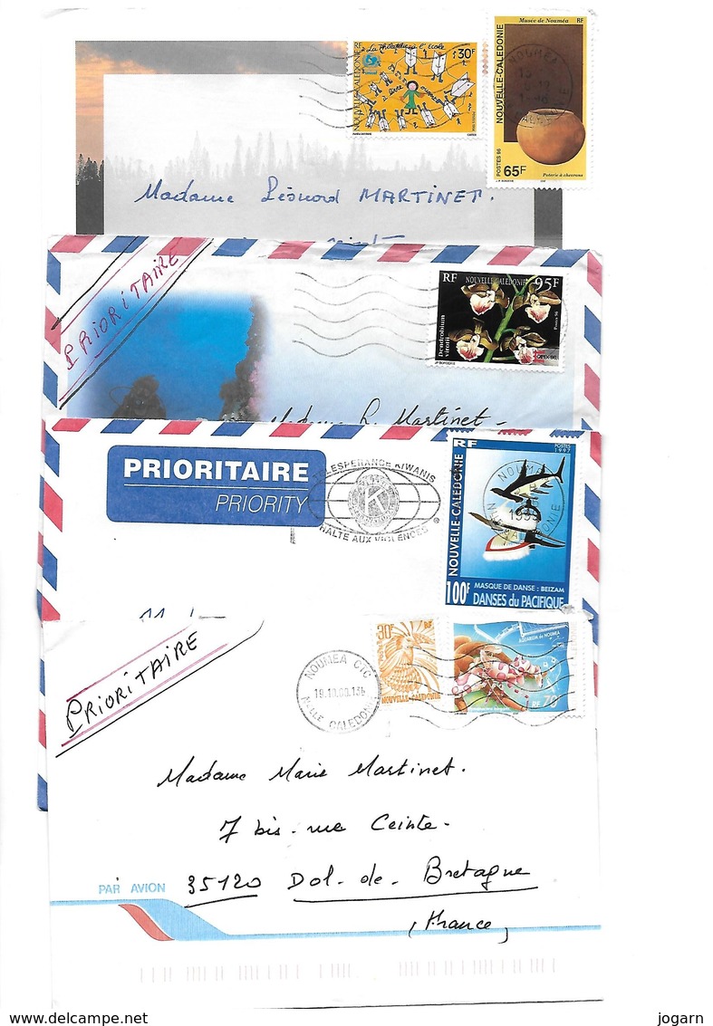 NOUVELLE CALÉDONIE - Lot De 19 ENVELOPPES TIMBRÉES & 4 Enveloppes Sans Timbre. H - Colecciones & Series