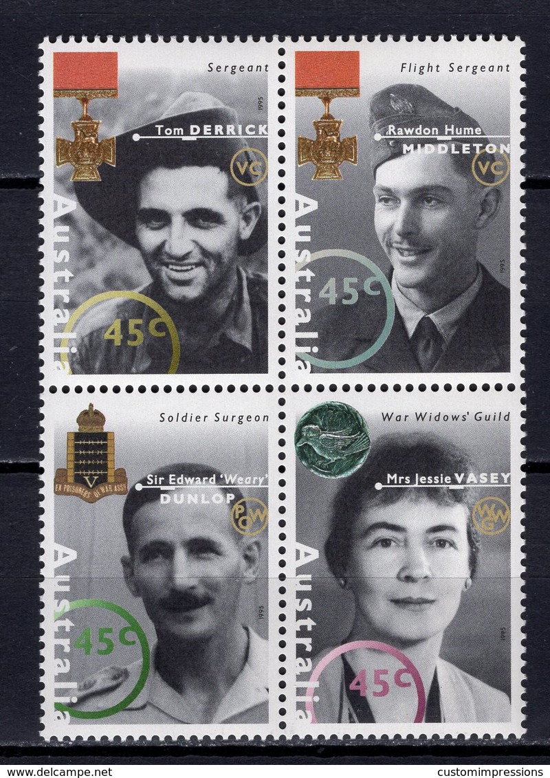 AUSTRALIA  - 1995 Personalities From The World War II  M692 - WW2