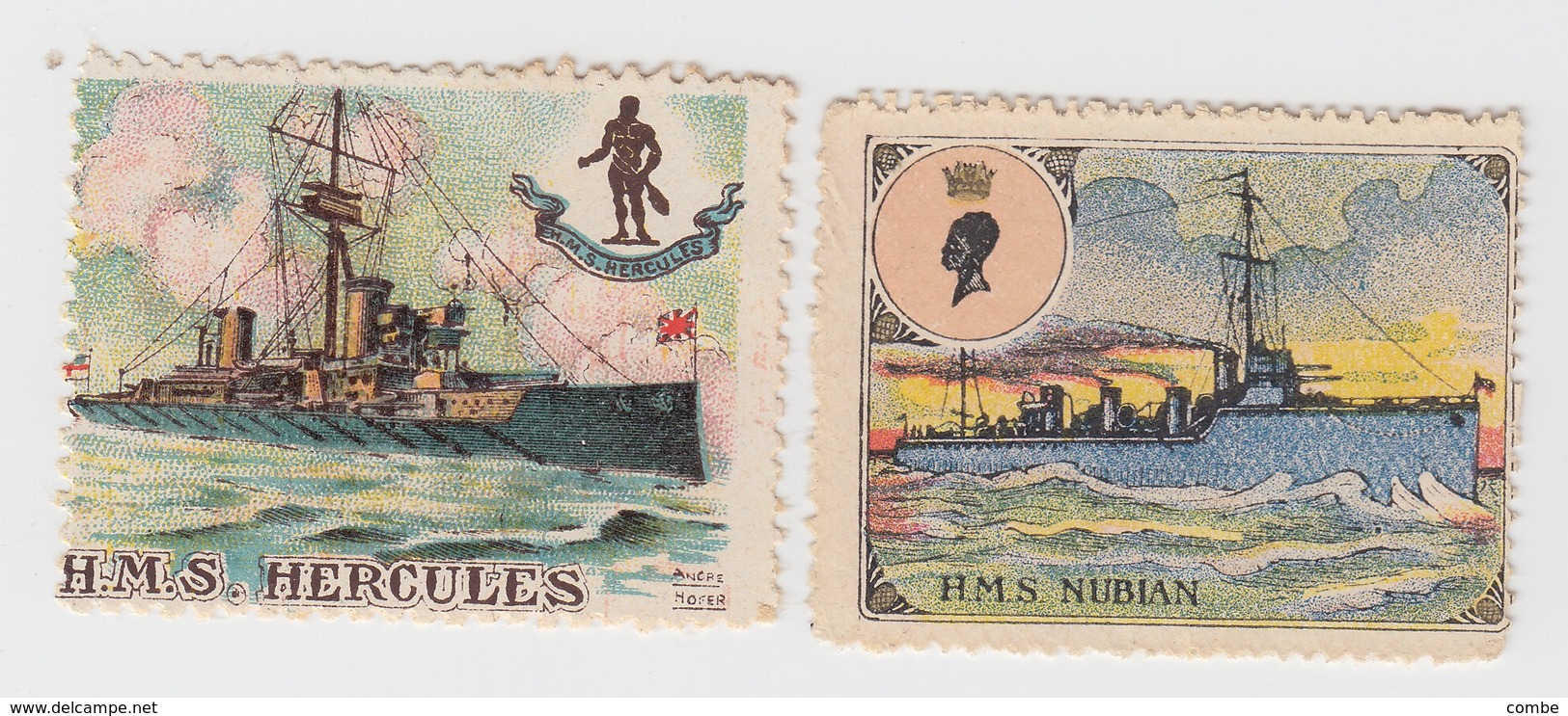 HMS HERCULES + NUBIAN - Autres & Non Classés
