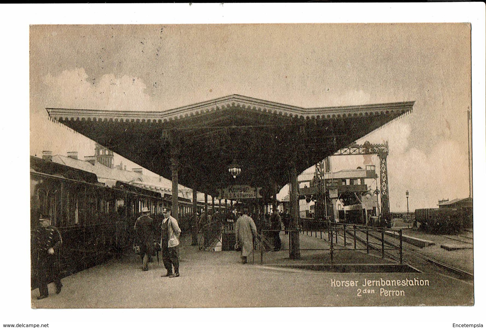 CPA - Carte Postale - Danemark - Korsør - Jernbanestation -1922 - S5161 - Dänemark