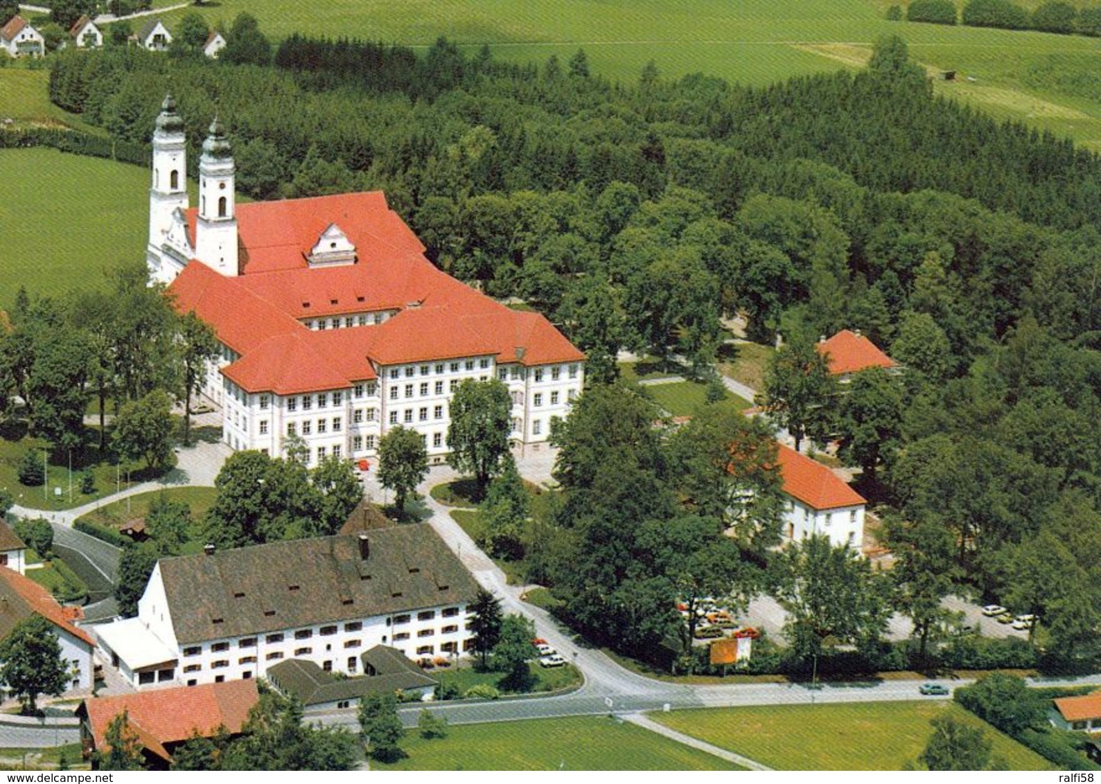 1 AK Germany / Bayern * Blick Auf Die Ehemalige Abtei Der Benediktiner In Irsee - Heute Schwäbisches Bildungszentrum * - Sonstige & Ohne Zuordnung