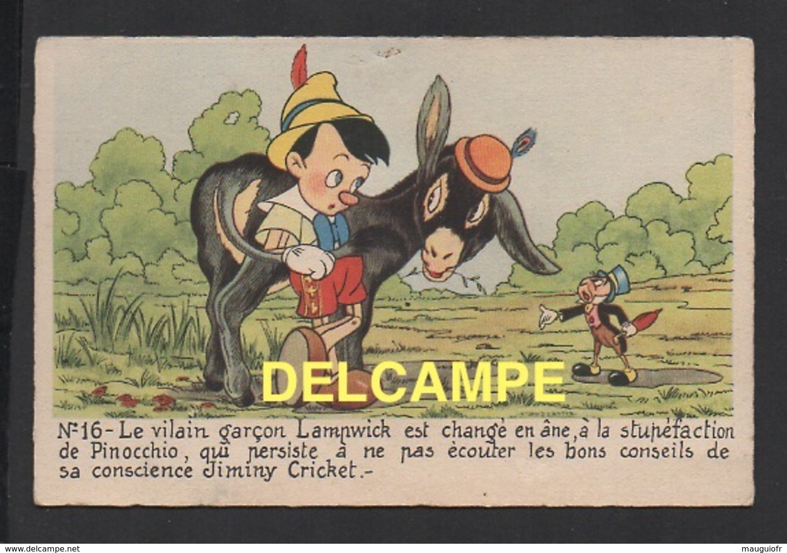 DD / DISNEY / PINOCCHIO / PINOCCHIO , LAMNWICK EN ANE ET JIMINY CRICKET - Altri & Non Classificati