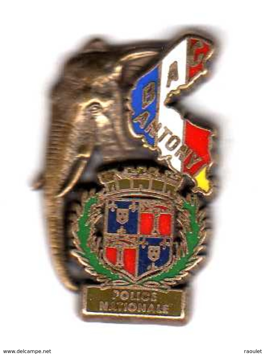 Pin's   Police BAC Antony  Zamac Bronze Fred Sterla - Armee