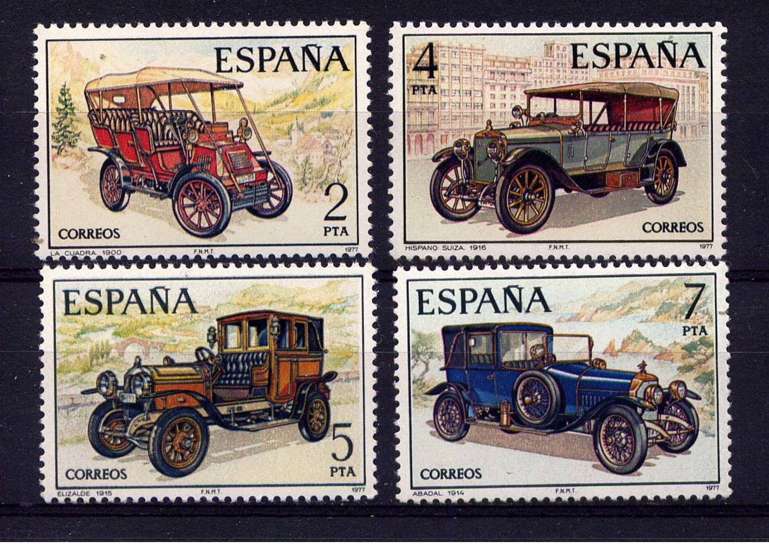 ESPAGNE - 2048/2051** - AUTOMOBILES ANCIENNES - Neufs