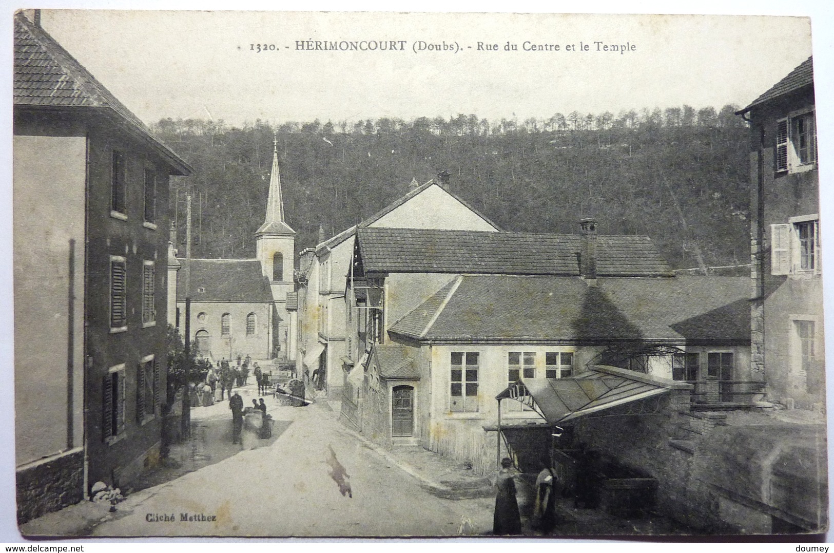 RUE DU CENTRE ET LE TEMPLE - HÉRIMONCOURT - Autres & Non Classés