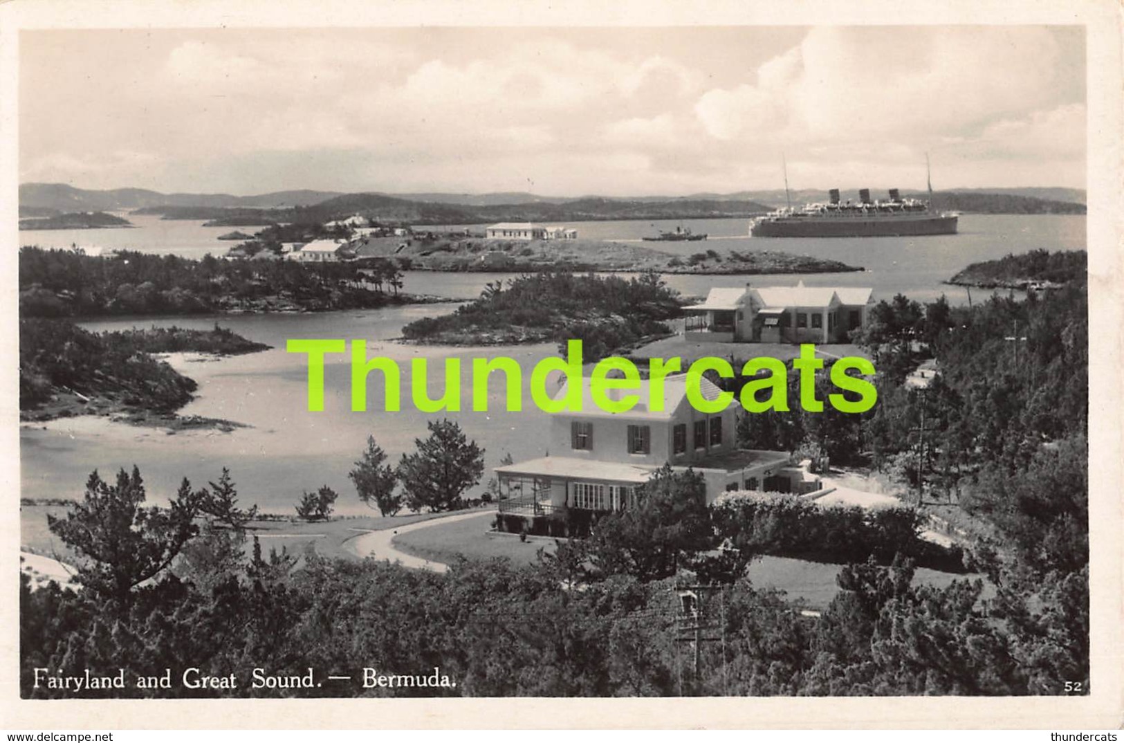 CPA CARTE DE PHOTO FAIRYLAND AND GREAT SOUND BERMUDA - Bermuda