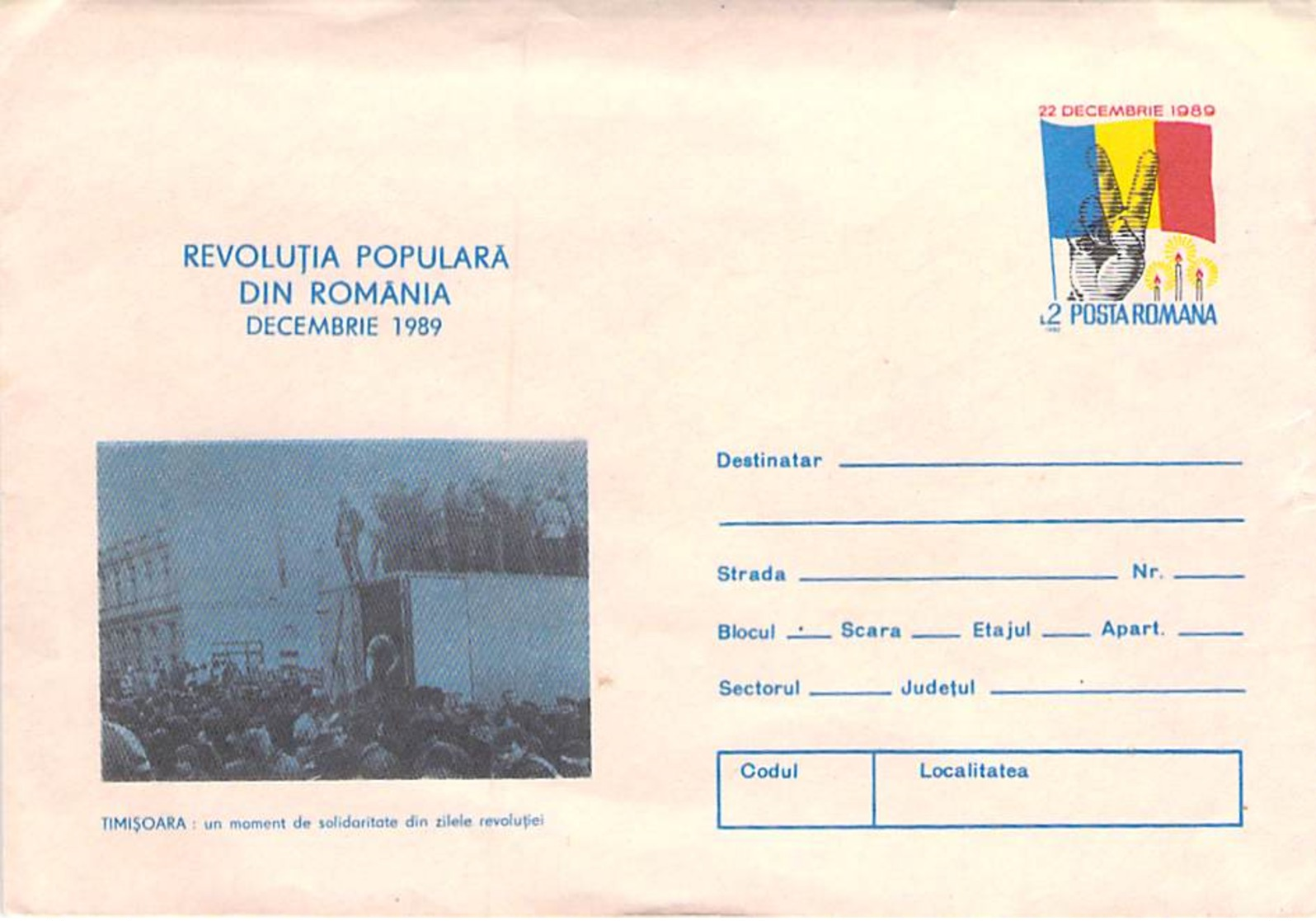 Revolutia Populara Din Romania Decembrie 1989 Cod 050/90 - Maximumkarten (MC)