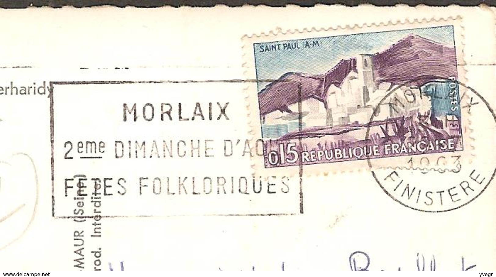 17 - ROSCOFF ( 29 Finistère ) Sana Marin, Château Fort Perharidy ( Philatélie - Belle Flamme Temporaire De Morlaix ) - Roscoff