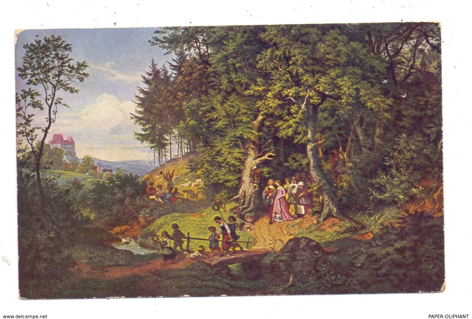 KÜNSTLER / ARTIST - LUDWIG RICHTER, "BRAUTZUG IM FRÜHLING" - Richter, Ludwig