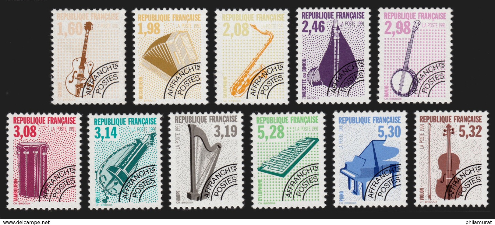 Préoblitérés N°213/223, Neufs ** Sans Charnière COTE 100 €, Série Complète - 1989-2008