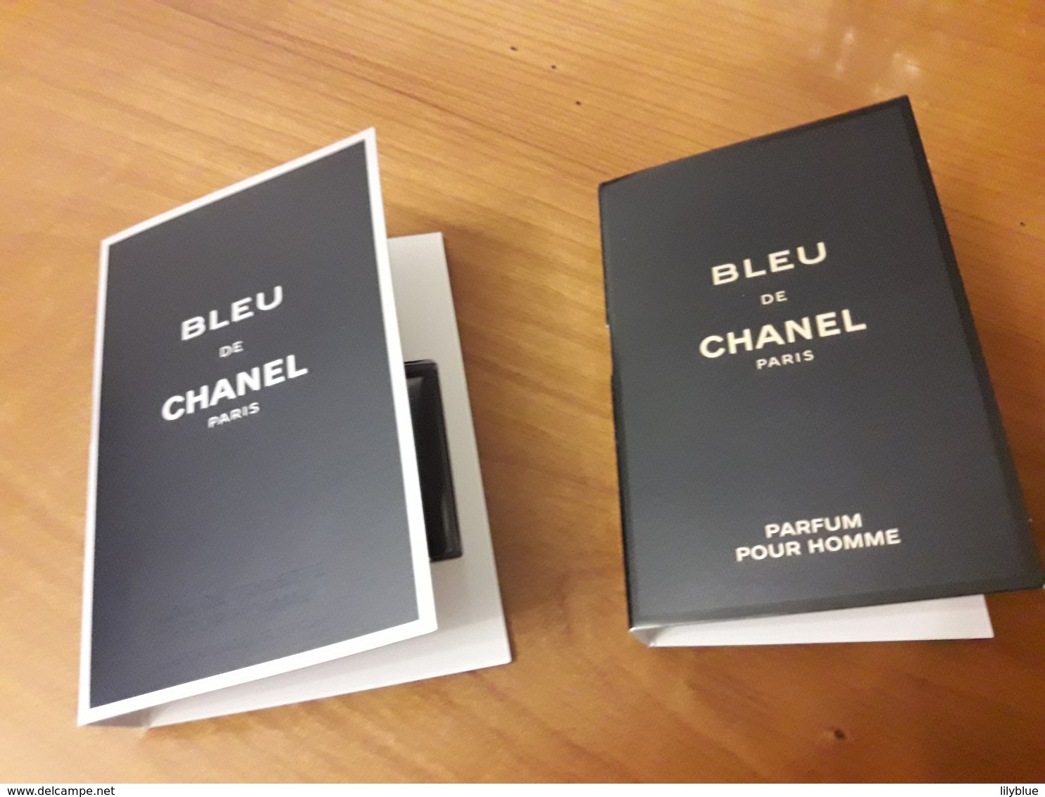 2 Echantillons  Sur Carte  "Bleu De CHANEL " De CHANEL   EdP Pour Homme Et EdT  Pour Homme - Modernes (à Partir De 1961)