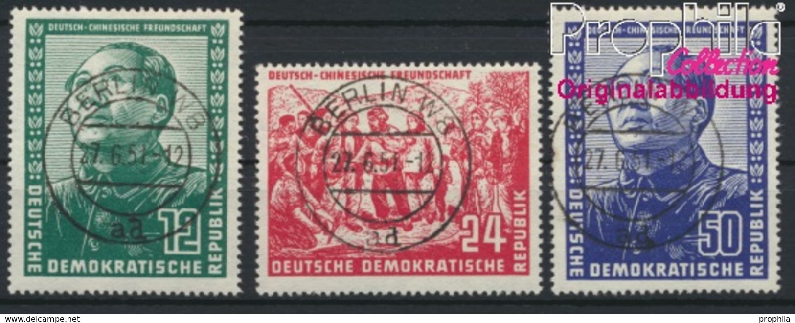 DDR 286-288 (kompl.Ausg.) Gestempelt 1951 Deutsch-chinesische Freundschaft (8844014 - Oblitérés